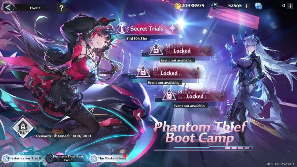 Tower of Fantasy Phantom Thief Boot Camp