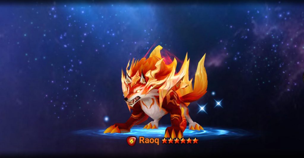 Raoq, the Fire Inugami